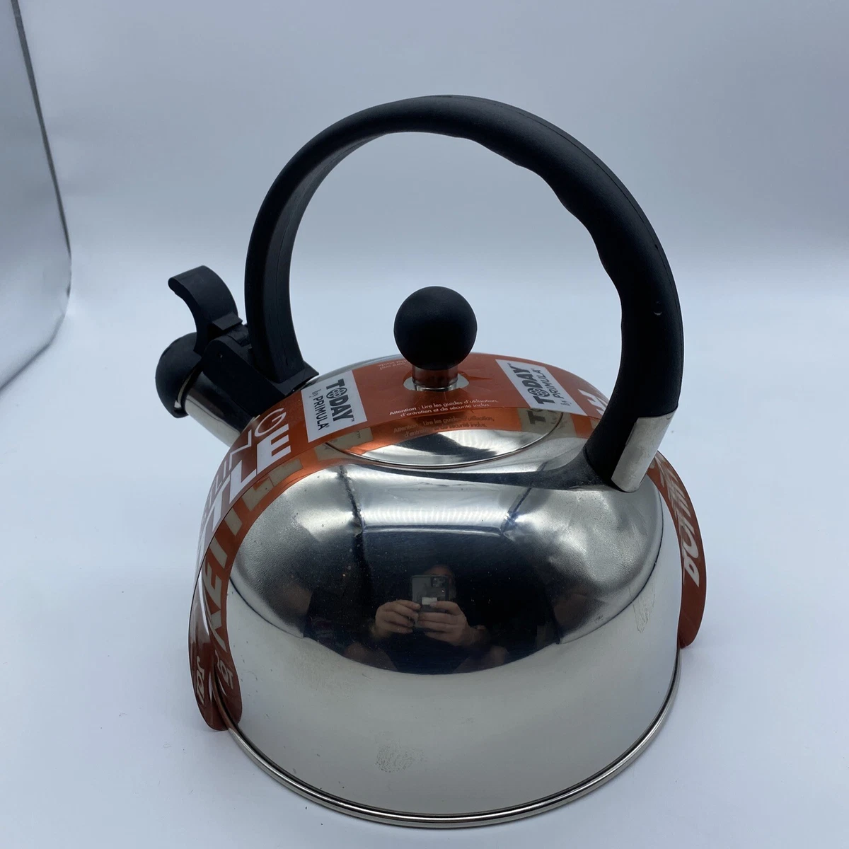 Primula Today Whistling Kettle, Simon, Stainless Steel, 2 Quarts