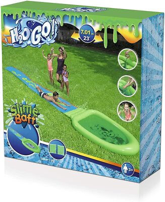H2OGO! Schleim-Wasserrutsche inklusive Pulver 701 cm, 106 Liter Water Slide neu 