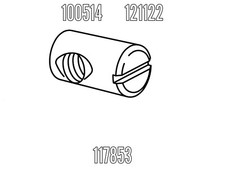 IKEA Cross Dowel Barrel Nut (2 pack) Part # 100535 Furniture Hardware