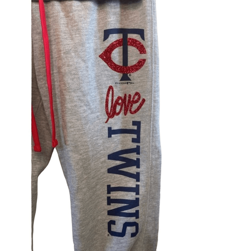 Twins Baseball Twin City Capri Joggers Glitter MLB Sports Love - Picture 3 of 5
