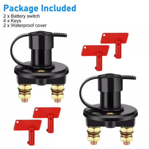 2X Battery Isolator Disconnect Cut Off Power Kill Switch for Car Truck Boat ATV - Picture 9 of 9