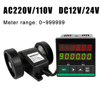 Electronic Digital Wheel Counter Rotary Roll Meter Length Measure + 200mm Wheel