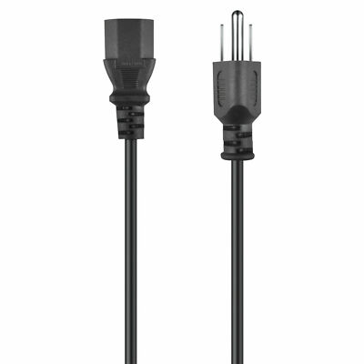 8.2ft AC Power Cord Replacement For M-Audio Studio Monitors - Compatible With M3-6, M3-8, BX5, BX8 Speakers