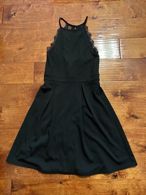 Francesca's Miami Textured Midi Black Dress NWT $58 Boutique Sz XS Fast Ship