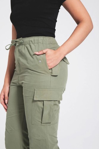 Bench Womens Kanako Cargo Pants - Sage Green - Picture 4 of 5