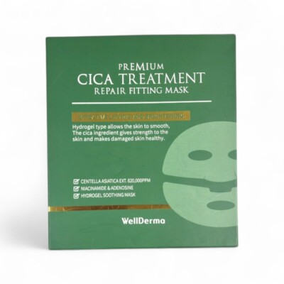 WellDerma Premium Cica Treatment Repair Fitting Mask Set 25g x4 pcs #kath
