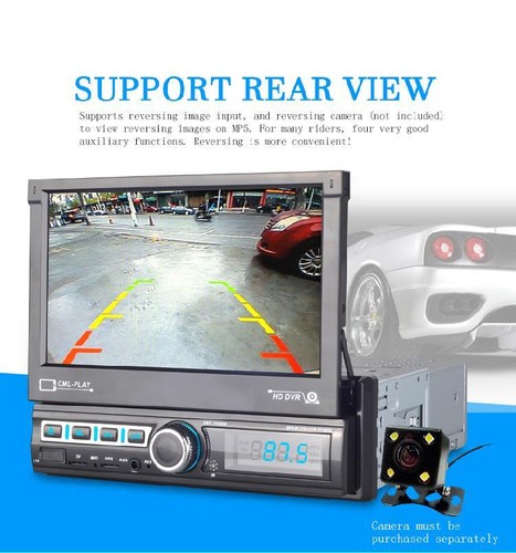 7" Single 1DIN MP5 Player Car Stereo HD Touch Screen Bluetooth GPS Radio AUX USB - Picture 4 of 14
