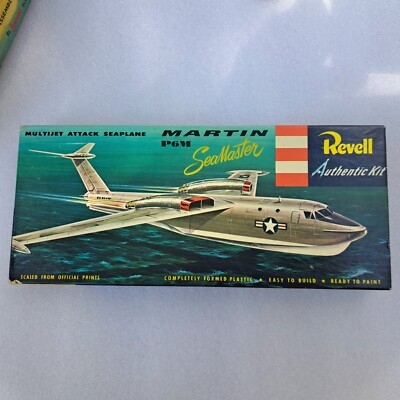 1956 REVELL MARTIN P6M US NAVY SEAMASTER MODEL KIT COMPLETE 1ST EDITION ''S'' BOX