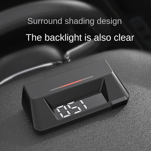 OBD Car HUD Digital Head Up Display Dual Screen HD Speedometer Overspeed Alarm - Picture 5 of 20