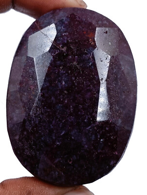 857.5 CT Oval Shape Natural Red Ruby Big Stone Certified  Loose Gems 5JRD