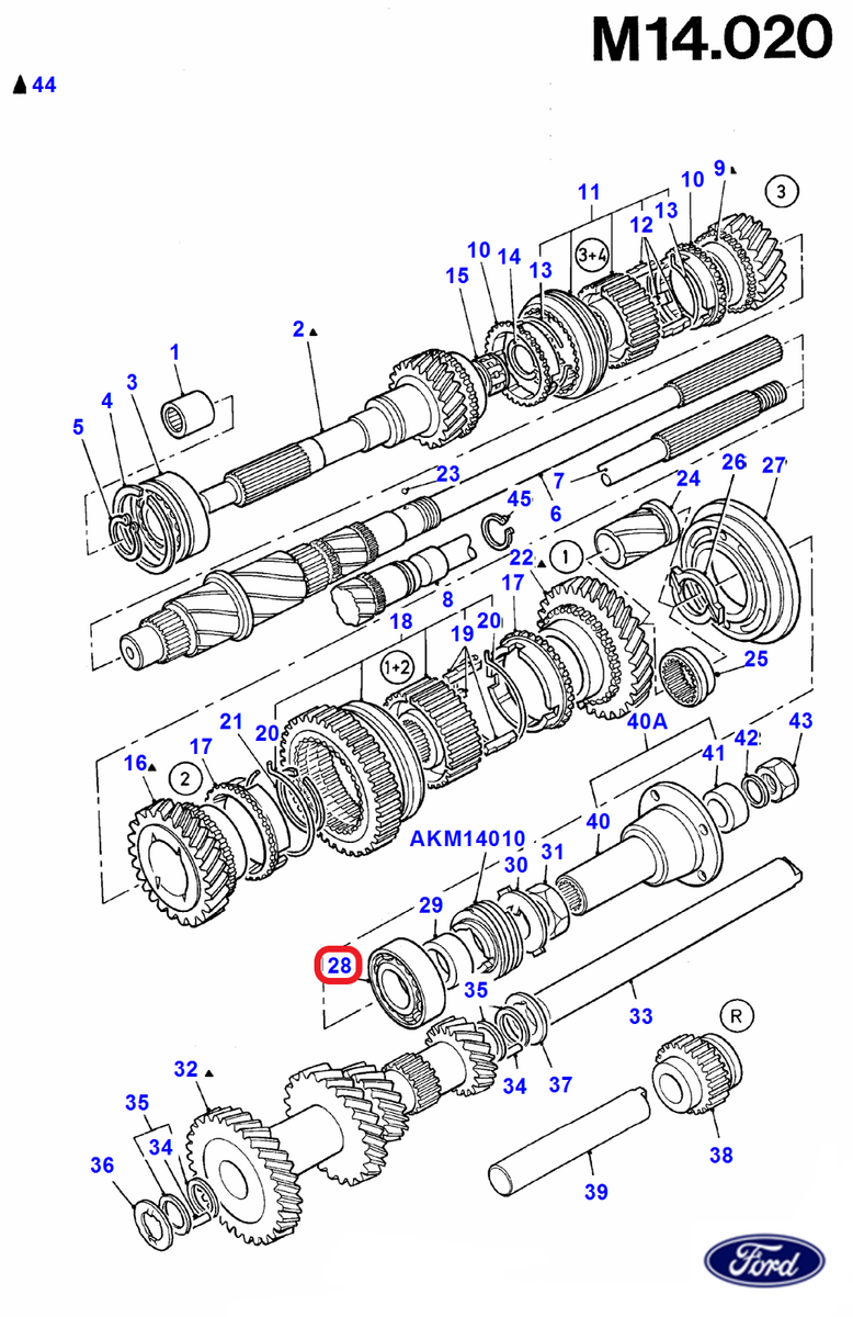1985-1991 Original Ford Fiesta Escort Sierra Transit Gearbox