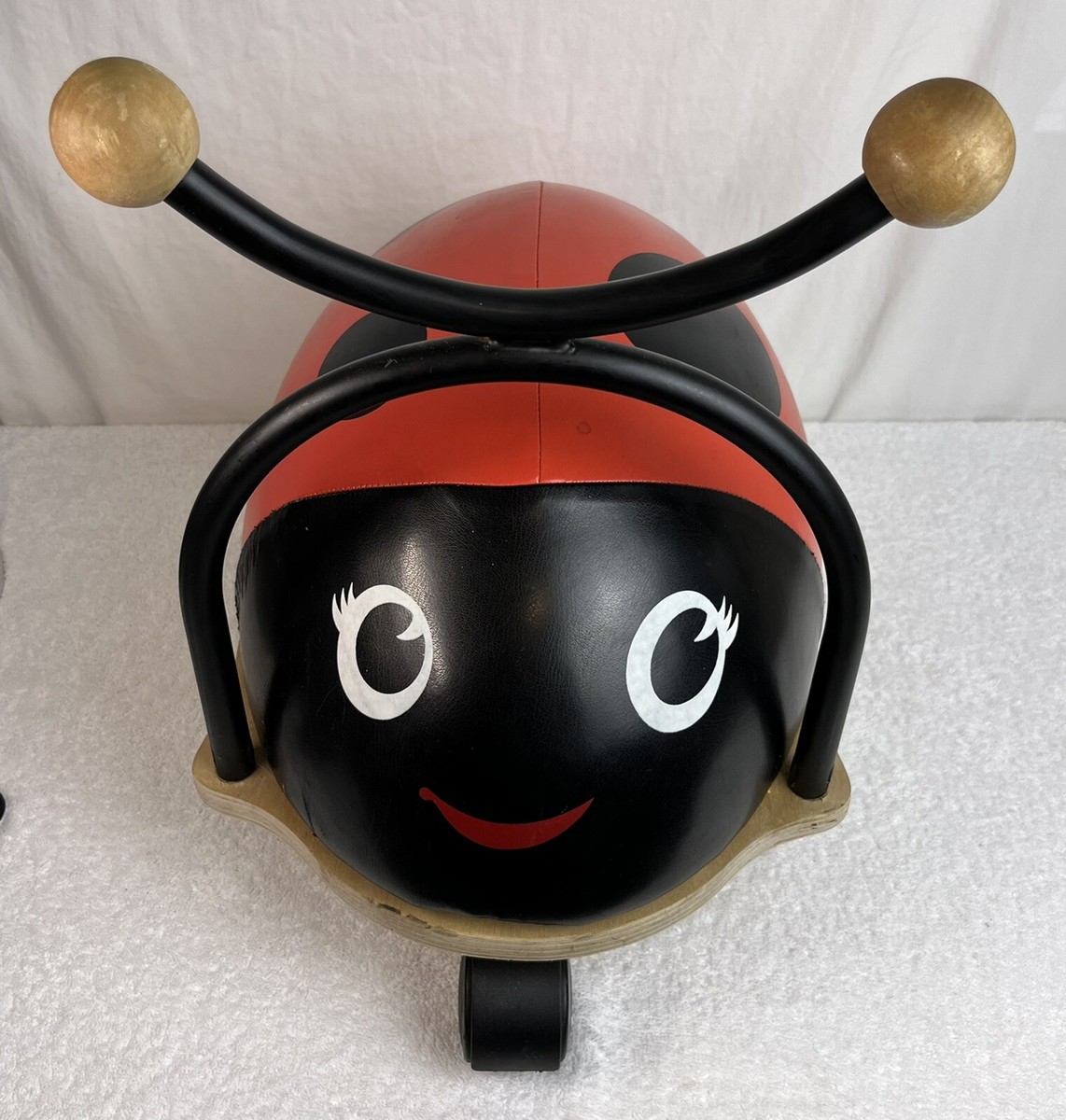 Zum Bugz Lady Bug Wooden Baby Walker/ Ride On Toy Soft