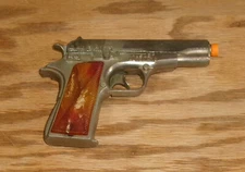 Vintage 1950s Hubley Automatic Colt 1911 6.50" Toy Cap Gun Pistol