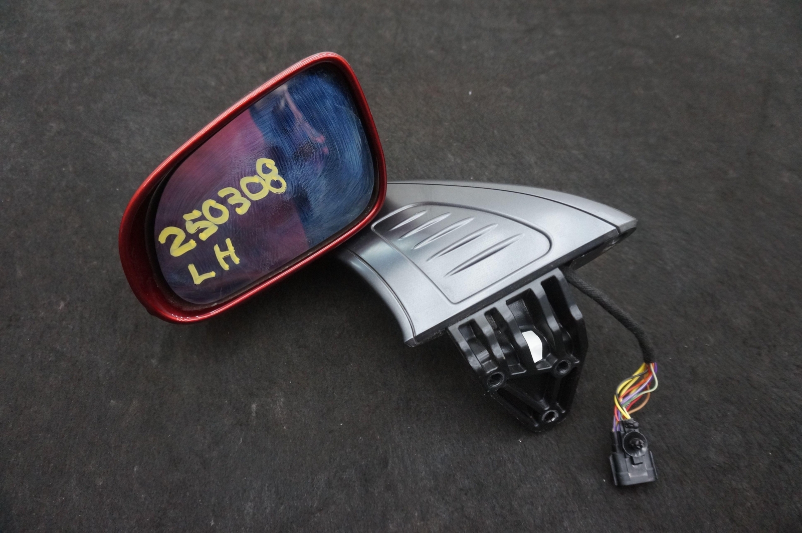 Left Driver Door Mirror Assembly Volcano Red Metallic OEM McLaren 650S 2015