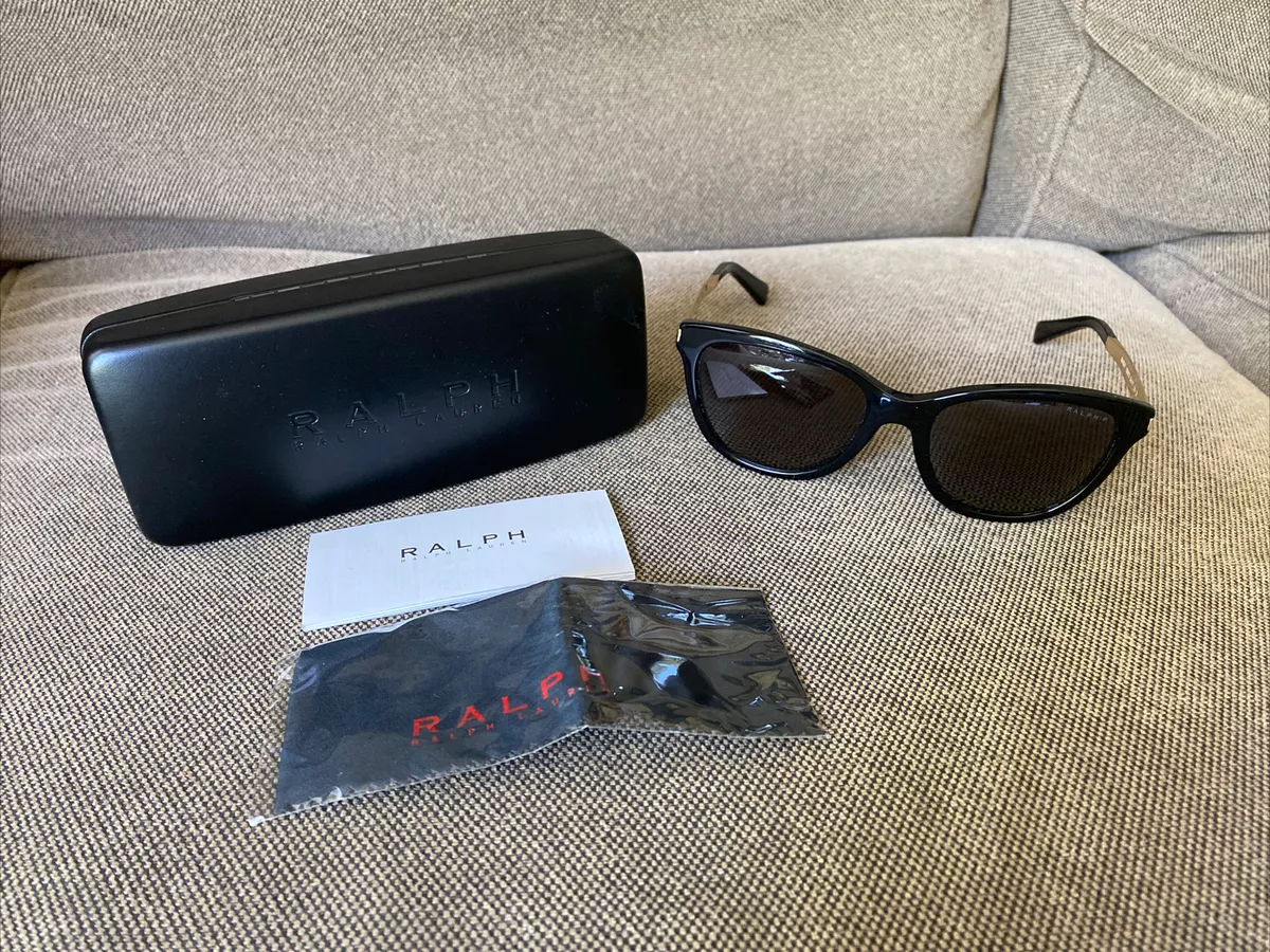 Ralph lauren black sales and gold sunglasses