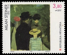 CROATIA 221 - "In the Park" by Milan Steiner (pb91330)
