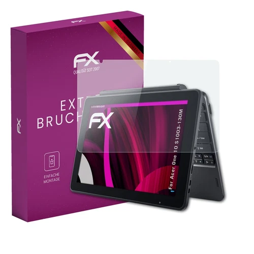 atFoliX Glasfolie für Acer One 10 S1003-130M Panzerfolie 9H Schutzpanzer
