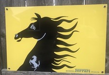 Rara Insegna Sefac Modena Ferrari Auto Italian Racing Riproduzione Vintage Garage