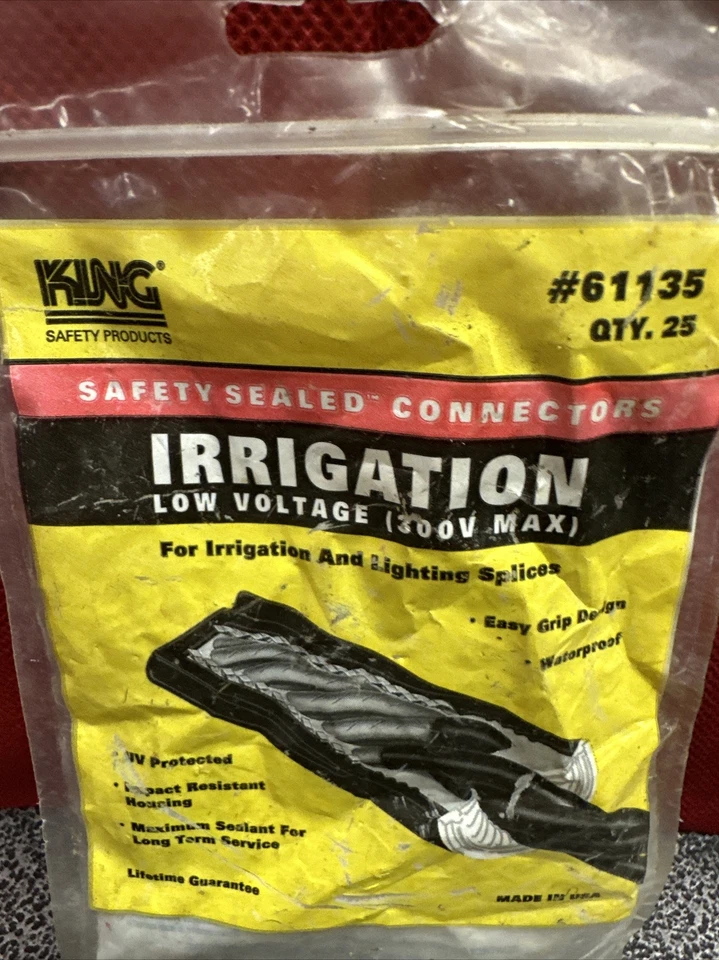 7 Dryconn 61135 King Innovation Waterproof Connectors Outdoor Irrigation B&W - Image 2 of 3