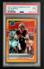 2020 PANINI DONRUSS OPTIC JOE BURROW ORANGE  PSA 9 MINT #151 BENGALS