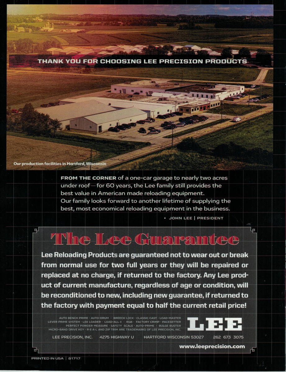 Lee Precision 90577 Stampo C459 – 500 – 3 R, Multicolore, Taglia Unica