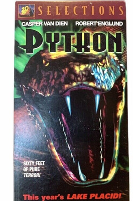Python VHS 2001 Horror Snakes Movie Robert Englund Casper Van Dien  VTG Horror