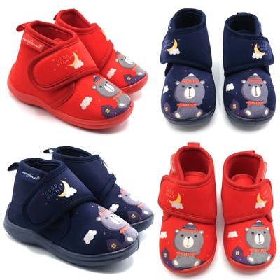 Pantofole Bambino Bimbo Asilo Strappo Alte Calde Casa Scarpe Comode  Invernali | eBay