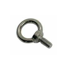 Machined Stainless Steel T316 1/4" Shoulder Lifting Eye Bolt, 400 Lbs WLL