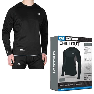 Oxford Motorcycle Motorbike Windproof Breathable Chillout Base Layer Top
