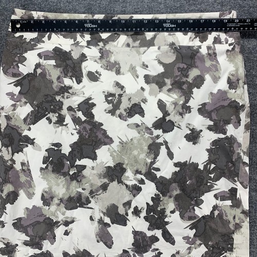 Alfani Skirt Womens 18W Plus Gray Straight Pencil Mini Floral Stretch Ladies 40 - Picture 6 of 12