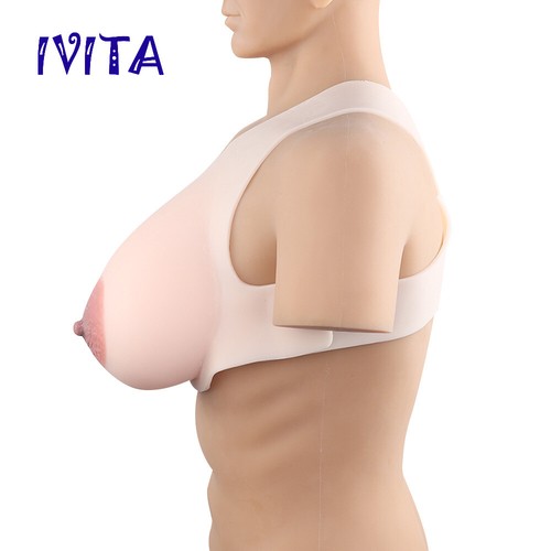 IVITA G Cup grandi seni in silicone ovali areola crossdresser TG seni falsi - Foto 2 di 8