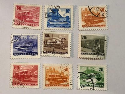 Vintage Old Hungary Magyar Posta Stamp Postage Stamps Lot ...