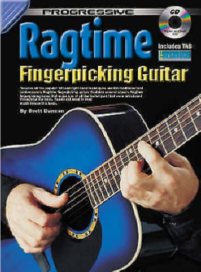 Learn How To Play Guitar - Progressive Ragtime Fingerpicking Guitar Book CD  S9