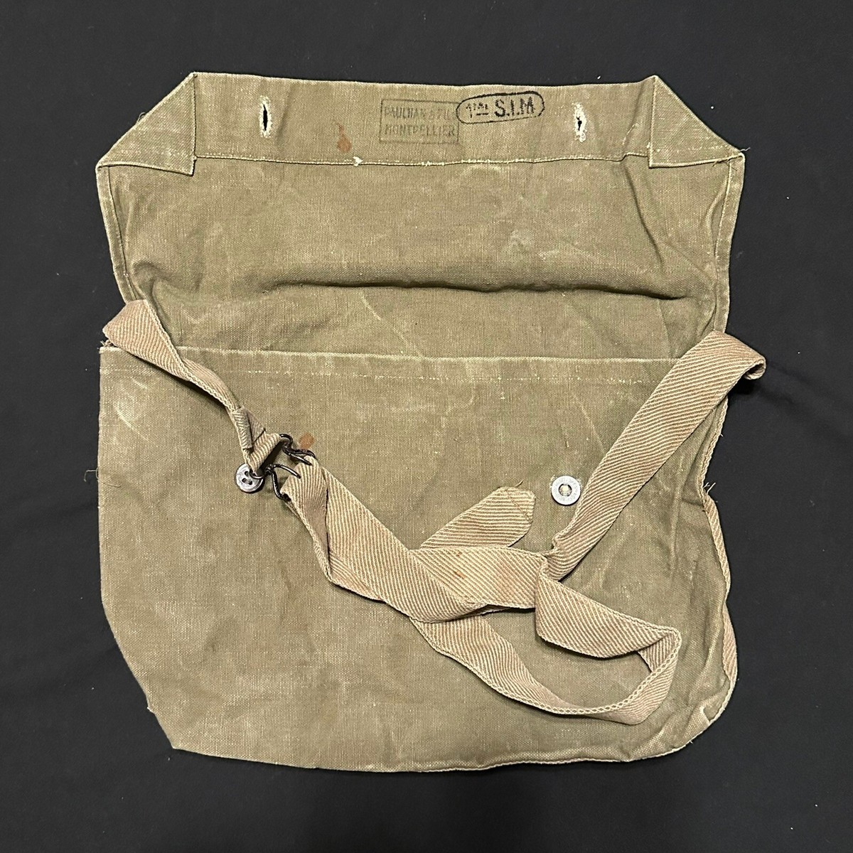 WWII French Army Haversack Sidebag Linen Canvas Original | eBay