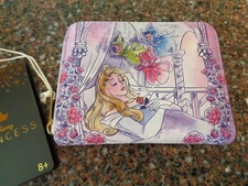 Disney Sleeping Beauty Flowers & Three Good Fairies Mini Zipper Wallet Loungefly