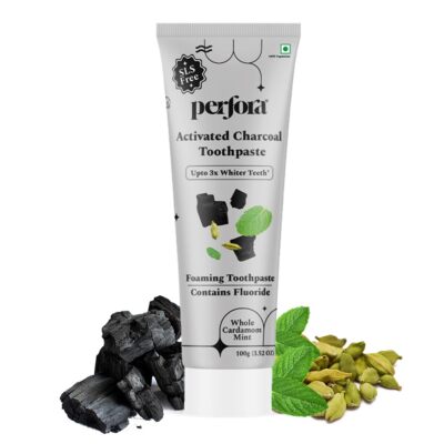 Perfora Activated Charcoal Toothpaste - 100g | SLS & Titanium Dioxide Free