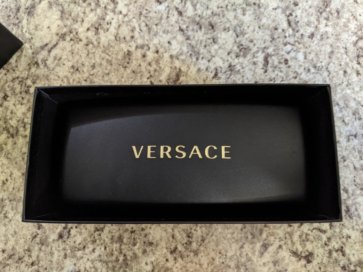 Versace VE2197 Men's Sunglasses - Gold Frame/Gray-Black Lens | eBay