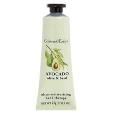 Crabtree Evelyn Avocado Olive Basil Ultra Moisturizing hand Therapy 0.9 oz.