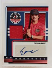 2023 Panini USA Baseball Stars & Stripes Easton Masse Blue Foil AUTO