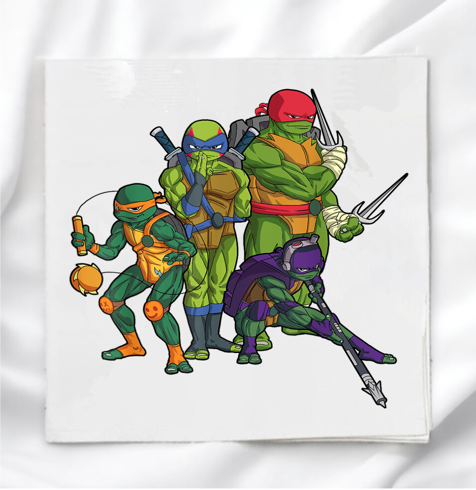 Ninja Turtles Fabric Panel for Quilting Sewing TMNT74961 Quilt Block Craft-image