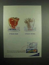 2000 Ziploc Double Guard Freezer Bag Ad - Frozen Steak