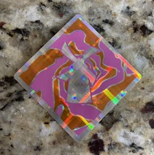 DUTCH Bros STICKER Decal COFFEE Cold BREW 2021 HTF Rare HOLOGRAM Windmill PINK