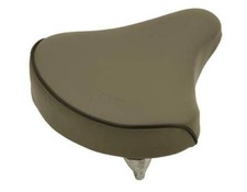 ABSOLUTE GENUINE VINYL BEACH CRUISER LARGE SADDLE BICYCLE SEAT 209 IN GRAY.