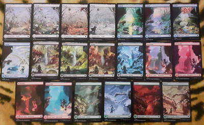 20x ENG Magic MTG Full Art Land SET Complete BLOOMBURROW /4 STAGIONI / 4 SEASON