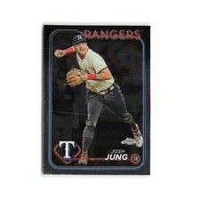 Josh Jung 2024 Topps Chrome #214 Texas Rangers Baseball Card NM