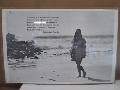 SOME DAY T CHARDIN EILHARD VINTAGE POSTER THOUGHT 1970 CNG2865