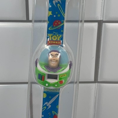 Vintage Fantasma Disney Toy Story Buzz Lightyear Digital Watch Blue Space Strap