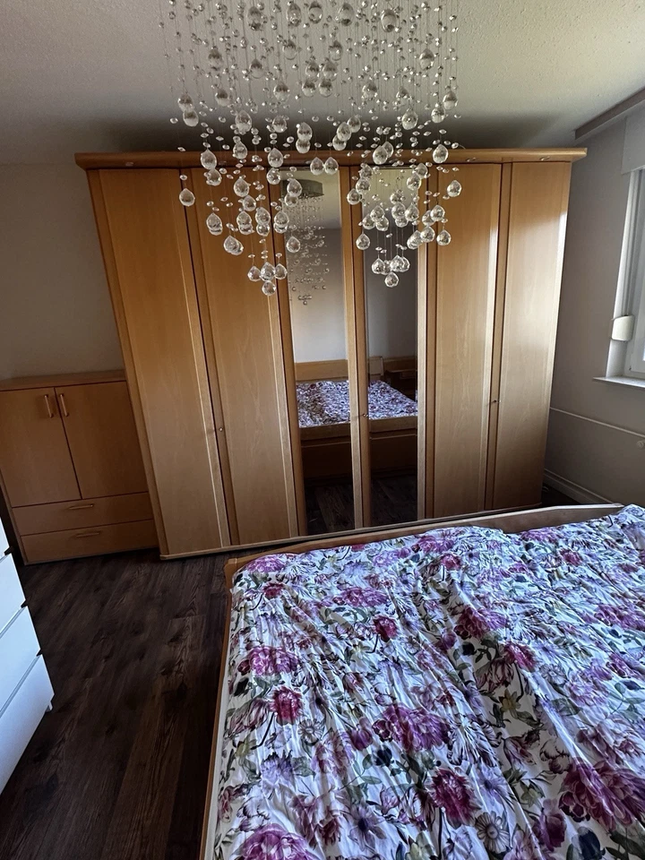 Schlafzimmer Komplettset Aus Holz Braun 5 - Teilig Schlafzimmer Set Komplett - Bild 4 von 4