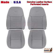 1999-2004 For Ford Mustang Gt Genuine Leather Perf. Front Seat Covers Graphite 1999-2004 For Ford Mustang Gt Genuine Leather Perf. Front Seat Covers Graphite