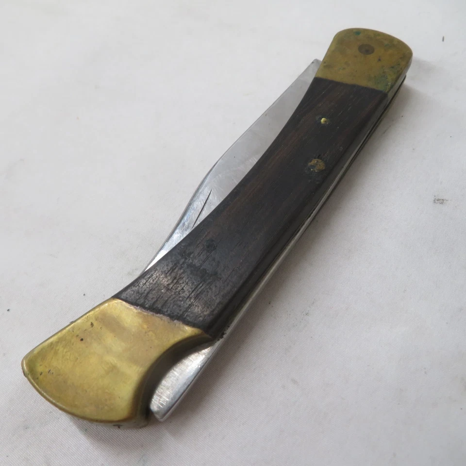 Buck 100 Hunter Third Version 2 Line Inverted 2 Pin Handle Pre 1967 - Image 4 of 4